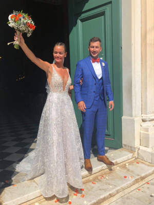 Robe de mariée Berta d'occasion pas chère taille 36 - Joyne