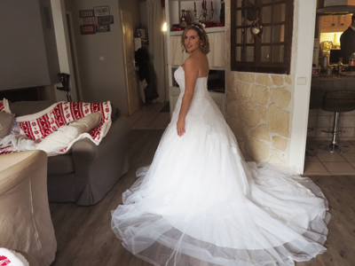 Robe de mariée tati d'occasion pas chère taille 36,34 - Joyne