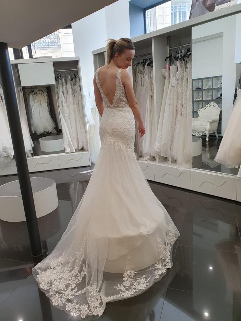 Robe de mariée Moda sposa d'occasion pas chère taille 40,42 - Joyne