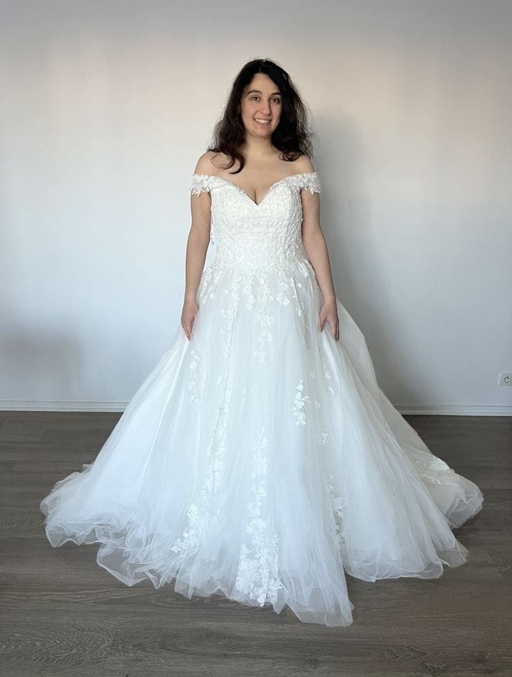 Robe de mariée Miss kelly d'occasion pas chère taille 40,42 - Joyne