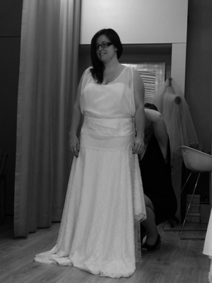Robe de mariée Elsa gary d'occasion pas chère taille 36,38 - Joyne