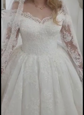 Robe de mariée Faites sur mesures d'occasion pas chère taille 38,40 - Joyne