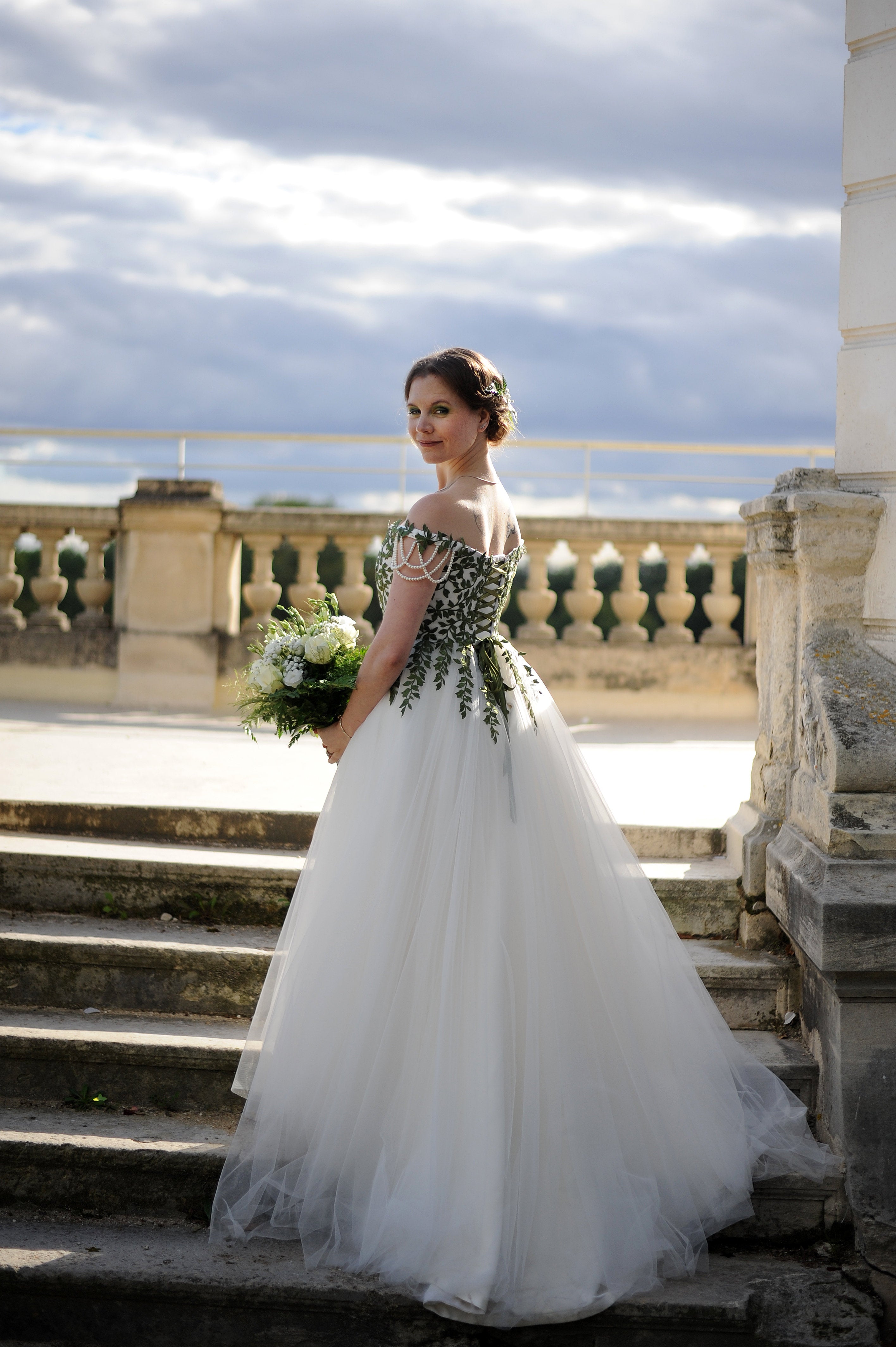 Robe de mariée Les Vertugadins d'occasion pas chère taille 40,42 - Joyne