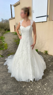 Robe de mariée Eglantine Création d'occasion pas chère taille 36,38 - Joyne