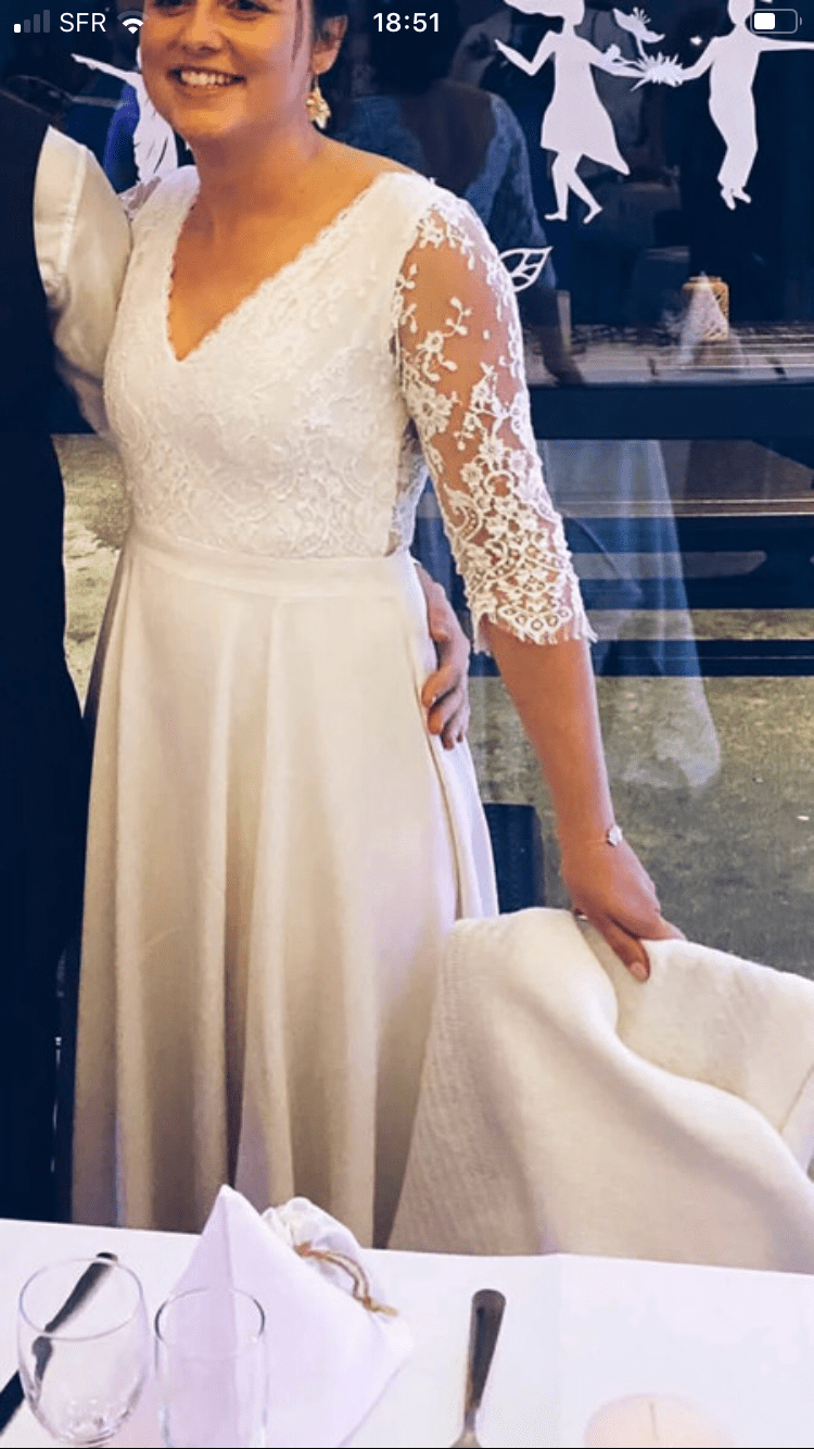 Robe de mariée Anna dautry d'occasion pas chère taille 42 - Joyne