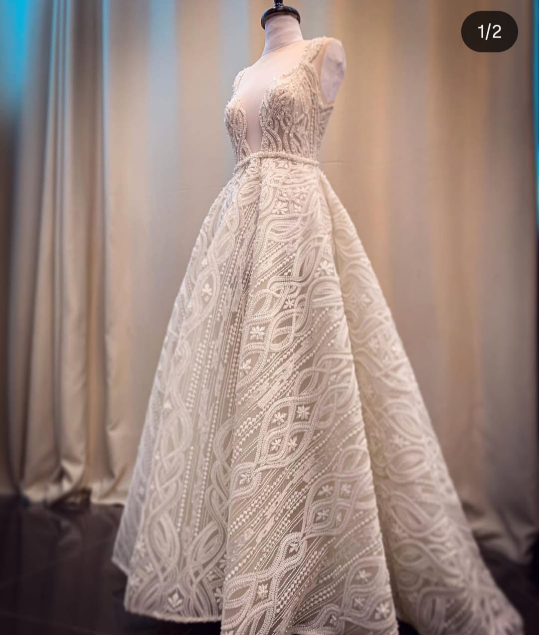Robe de mariée Maison Esthere Marylin by Souhir el Gebsi (haute-couture) d'occasion pas chère taille 36,38 - Joyne