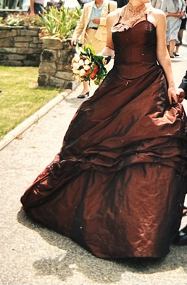 Robe de mariée Rose d'occasion pas chère taille 36 - Joyne