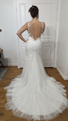 Robe de mariée Cymbeline White One d'occasion pas chère taille 36,38 - Joyne