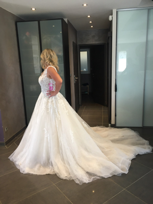 Robe de mariée MISS KELLY d'occasion pas chère taille 46 - Joyne