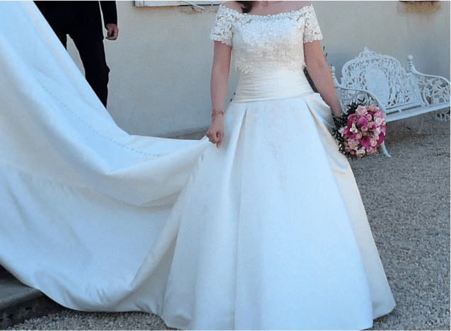 Robe de mariée Pronovias d'occasion pas chère taille 40,42 - Joyne