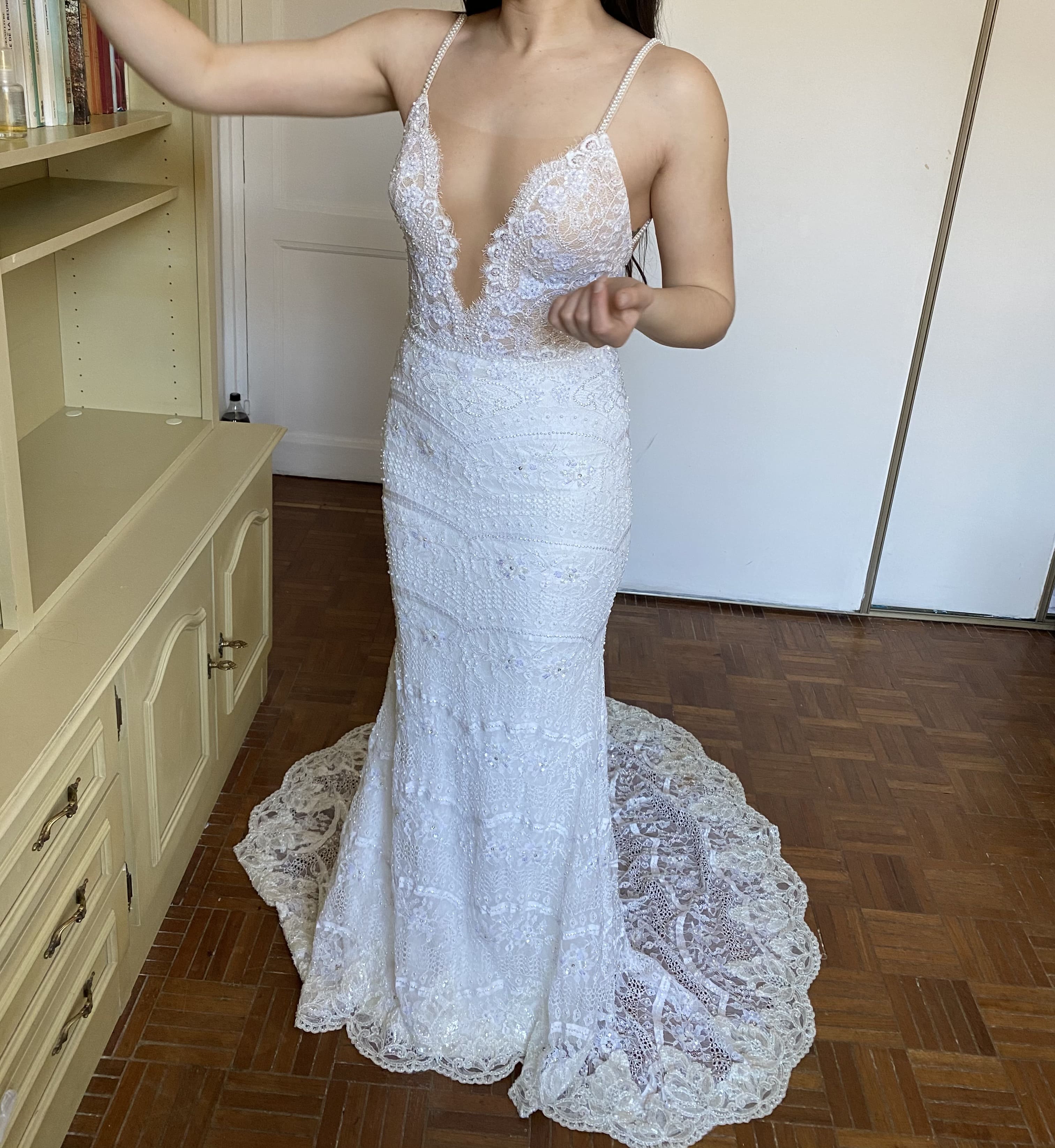 Robe de mariée Berta bridal d'occasion pas chère taille 38 - Joyne