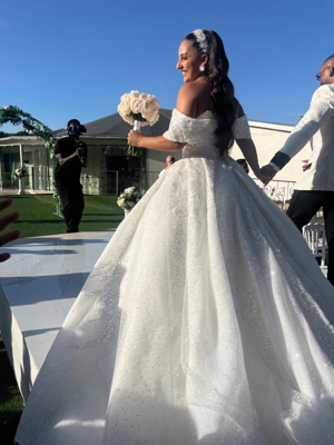 Robe de mariée Hannachi couture d'occasion pas chère taille 38,40 - Joyne