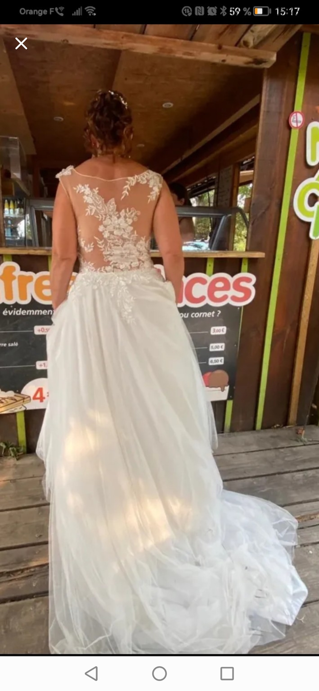 Robe de mariée Pronivias d'occasion pas chère taille 40 - Joyne