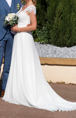 Robe de mariée NANCY MARIAGE d'occasion pas chère taille 42,44 - Joyne