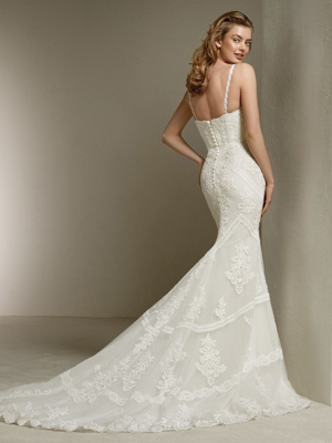 Robe de mariée Pronovias d'occasion pas chère taille 38 - Joyne
