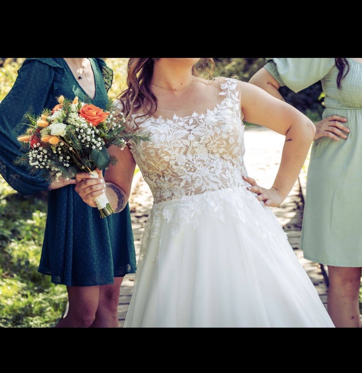 Robe de mariée Les petites précieuses d'occasion pas chère taille 38,40 - Joyne