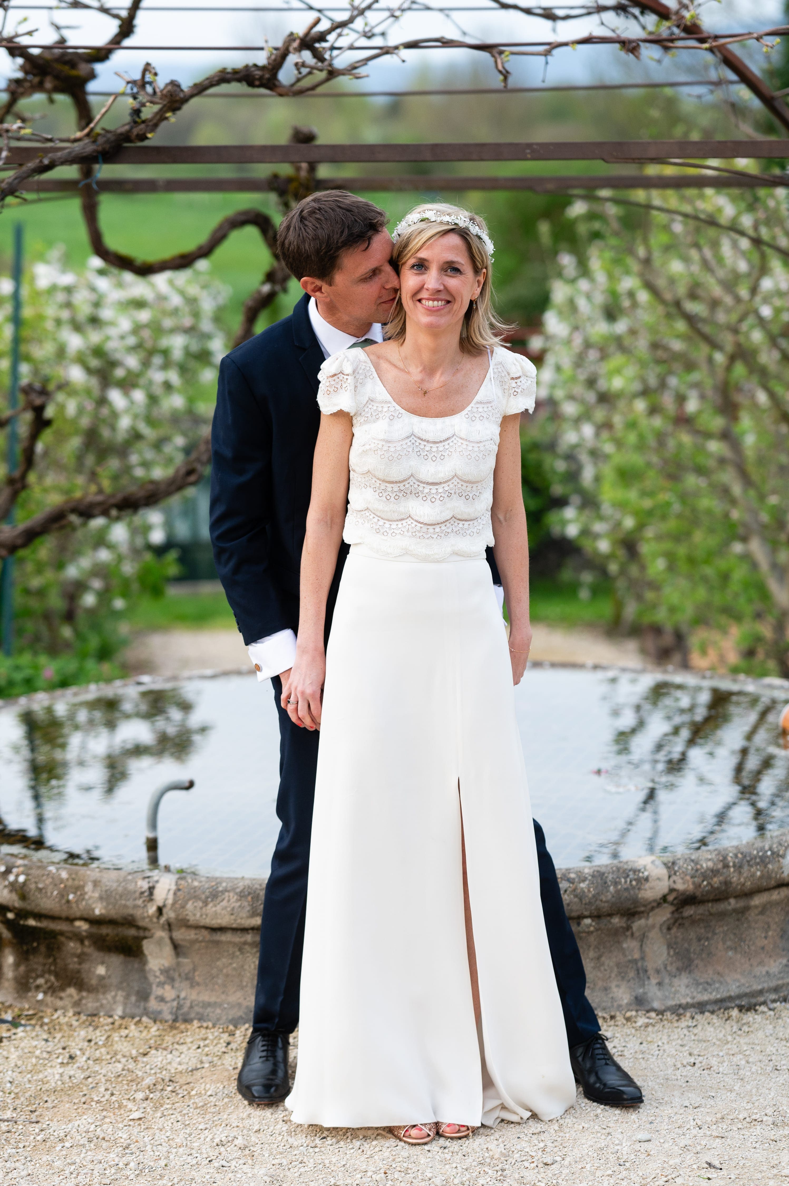 Robe de mariée laure de sagazan (jupe) d'occasion pas chère taille 36 - Joyne