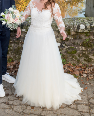 Robe de mariée Mariage couture d'occasion pas chère taille 36 - Joyne
