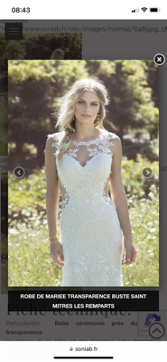 Robe de mariée Lillian west d'occasion pas chère taille 38,40 - Joyne