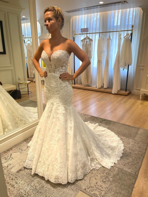 Robe de mariée Pronovias d'occasion pas chère taille 36,38 - Joyne