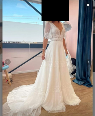 Robe de mariée Alma Novia d'occasion pas chère taille 36,34 - Joyne