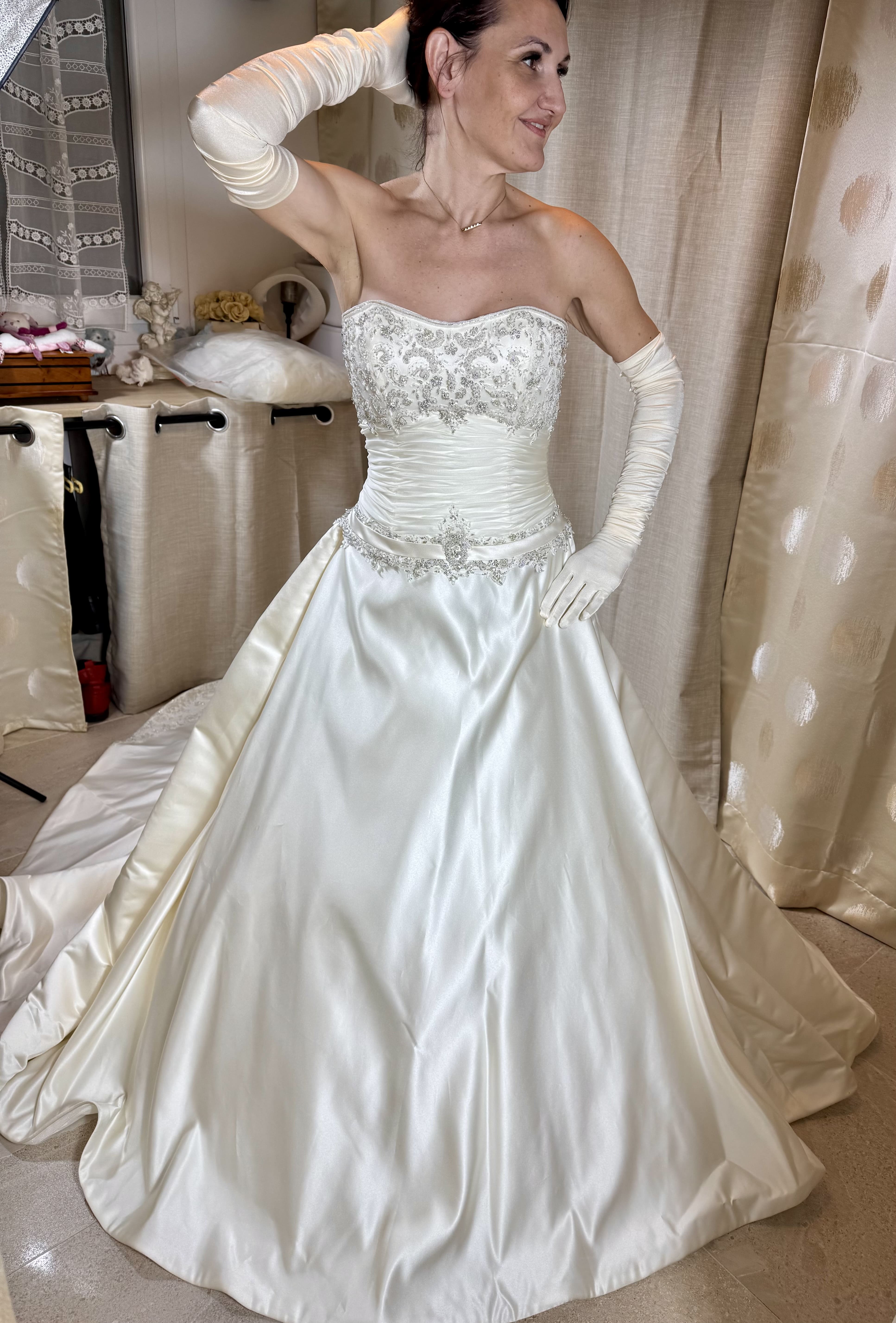 Robe de mariée Dometrios d'occasion pas chère taille 36,38 - Joyne
