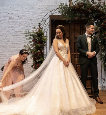 Robe de mariée Tina Valerdi d'occasion pas chère taille 38,40 - Joyne