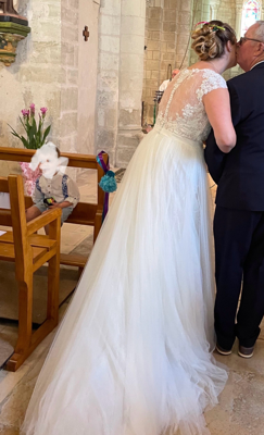Robe de mariée Eglantine d'occasion pas chère taille 42,44 - Joyne